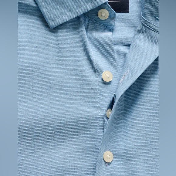 Johnnie-O NWT Everyday Performance Button Down Shirt Travis Laguna Blue XL - Picture 7 of 11